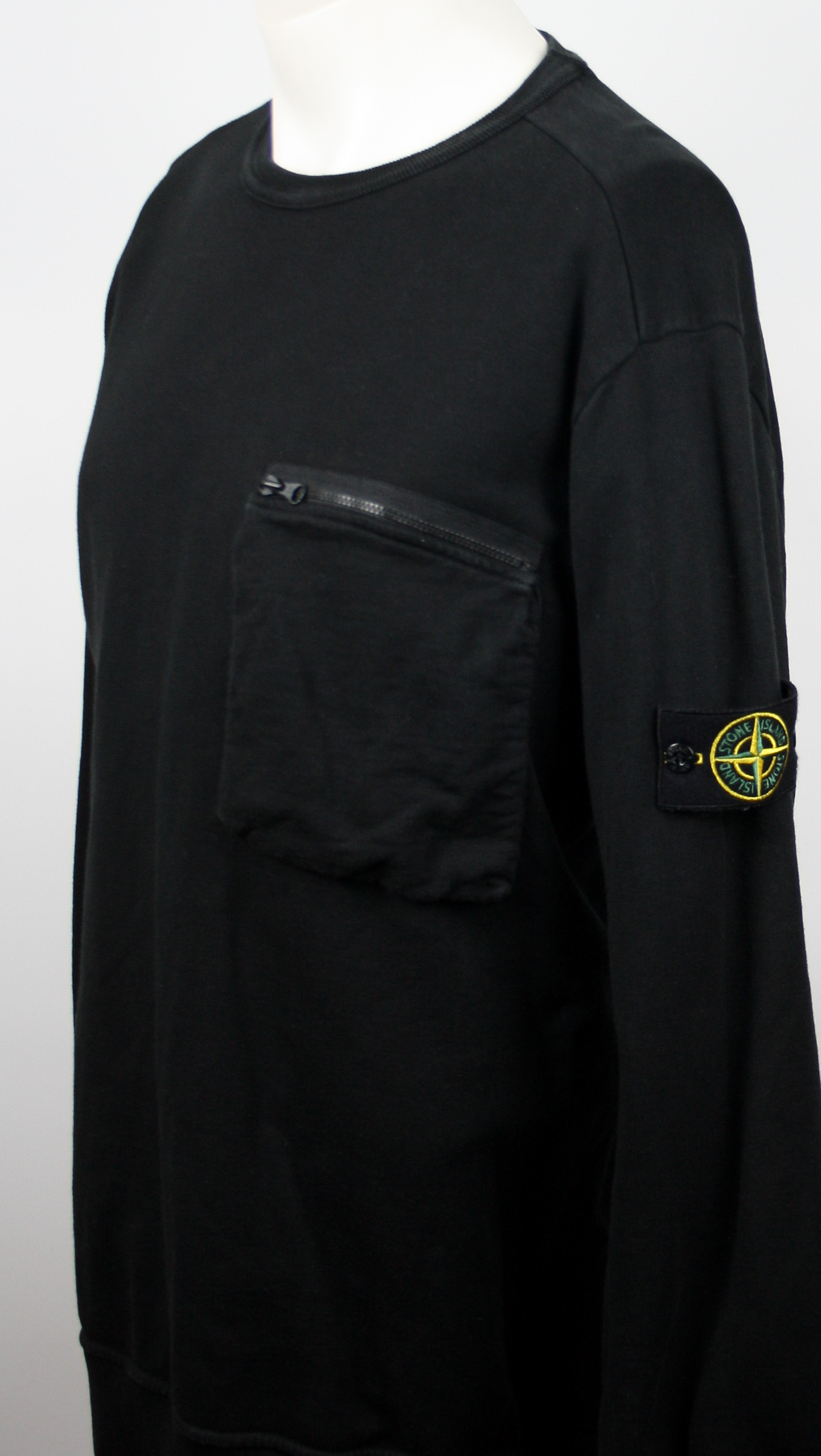 Stone Island Longsleeve Sweatshirt Black Größe XXL